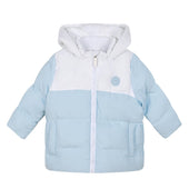 Mitch & Son Boys Pale Blue Hooded Puffer Jacket